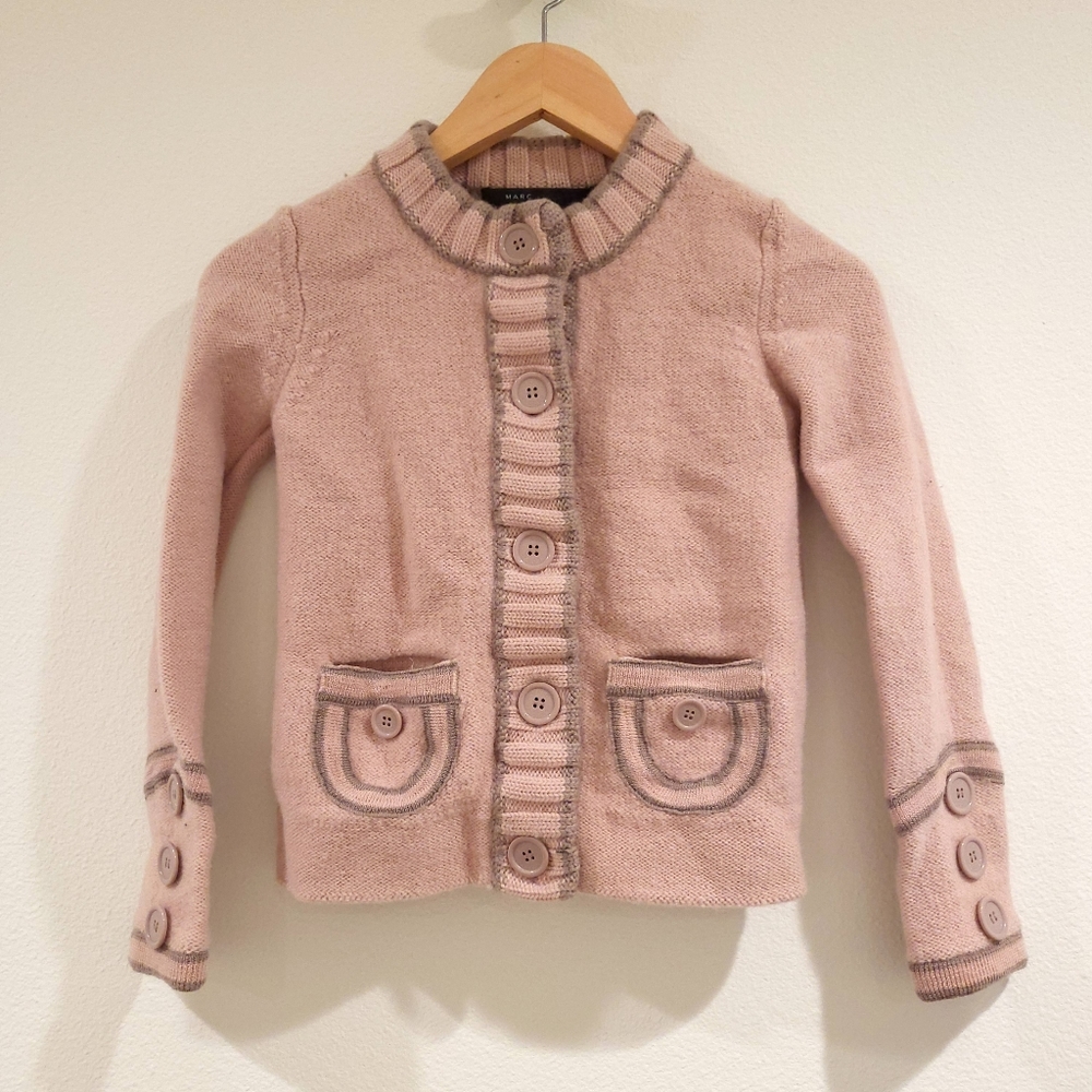 Marc Jacobs 100% wool XS dusty pink sweater in excellent condition